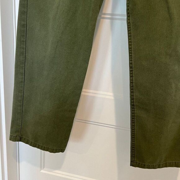 John Galt Pants Women Small Olive Green Parker High Rise Cargo Pants - Picture 3 of 6